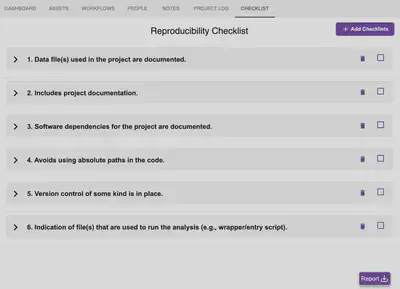 Reproducibility Checklist